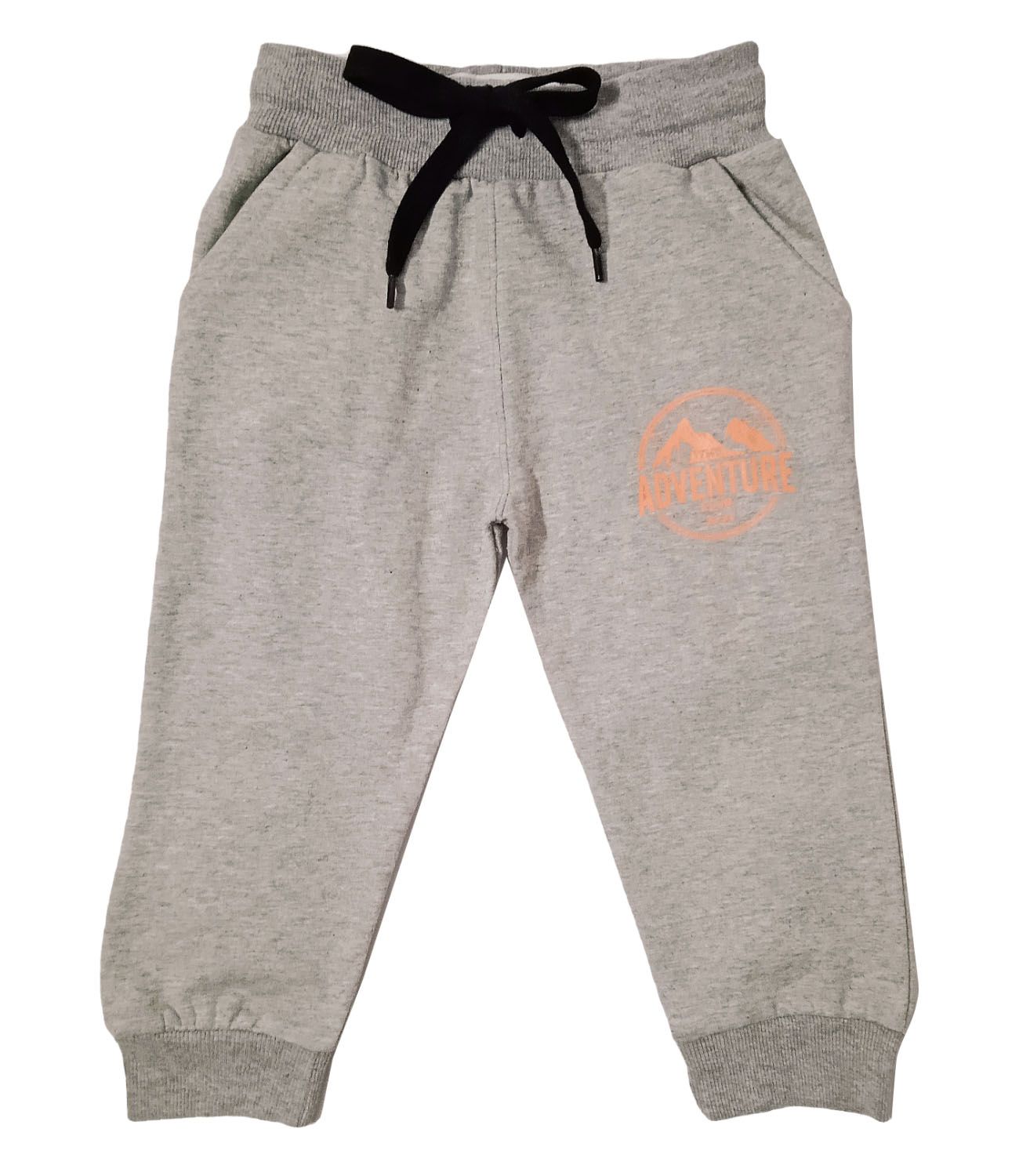 Unisex Lounge Pant With Adventure Print - Light Grey