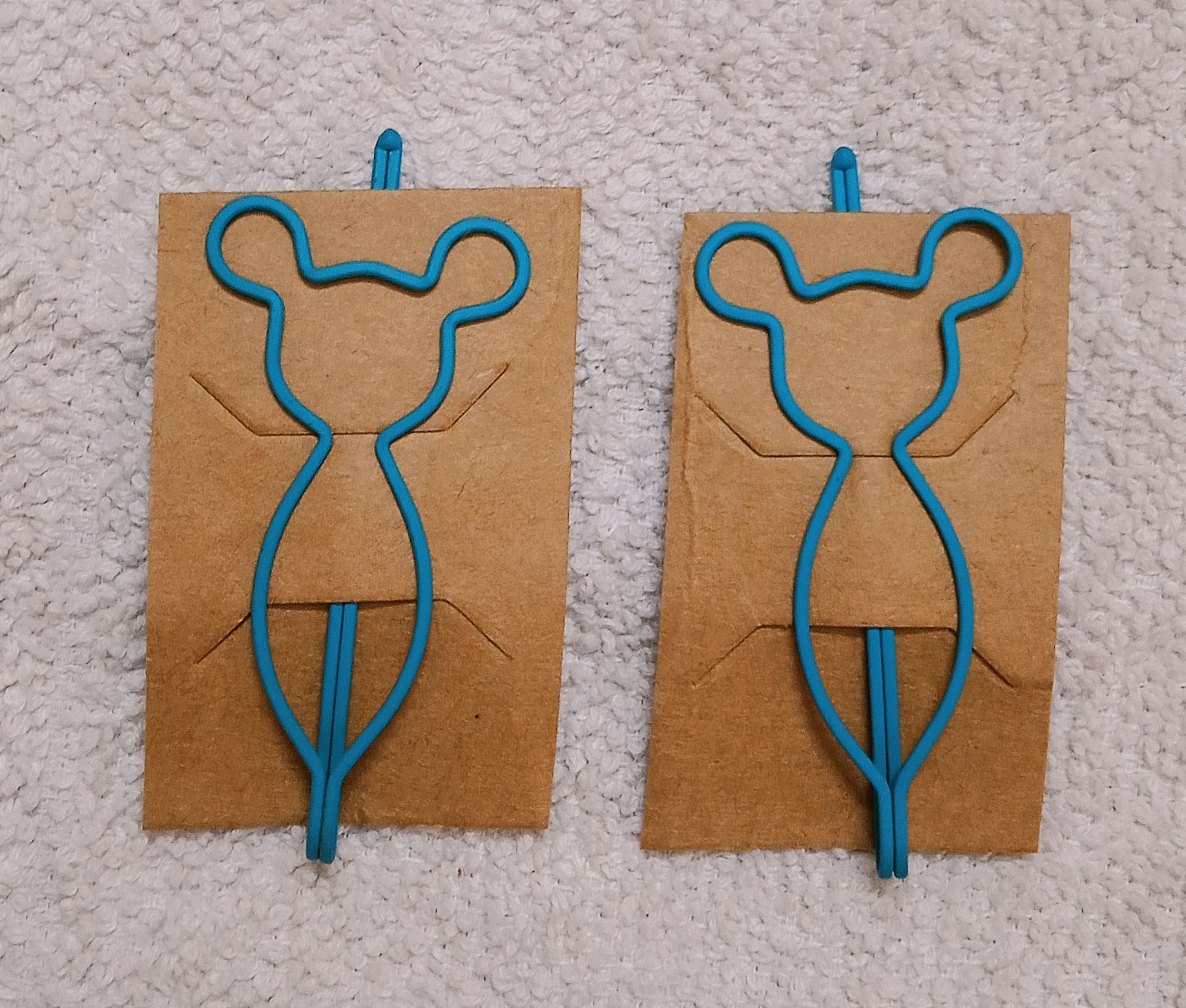 Mickey Shaped Hair Clip - Blue