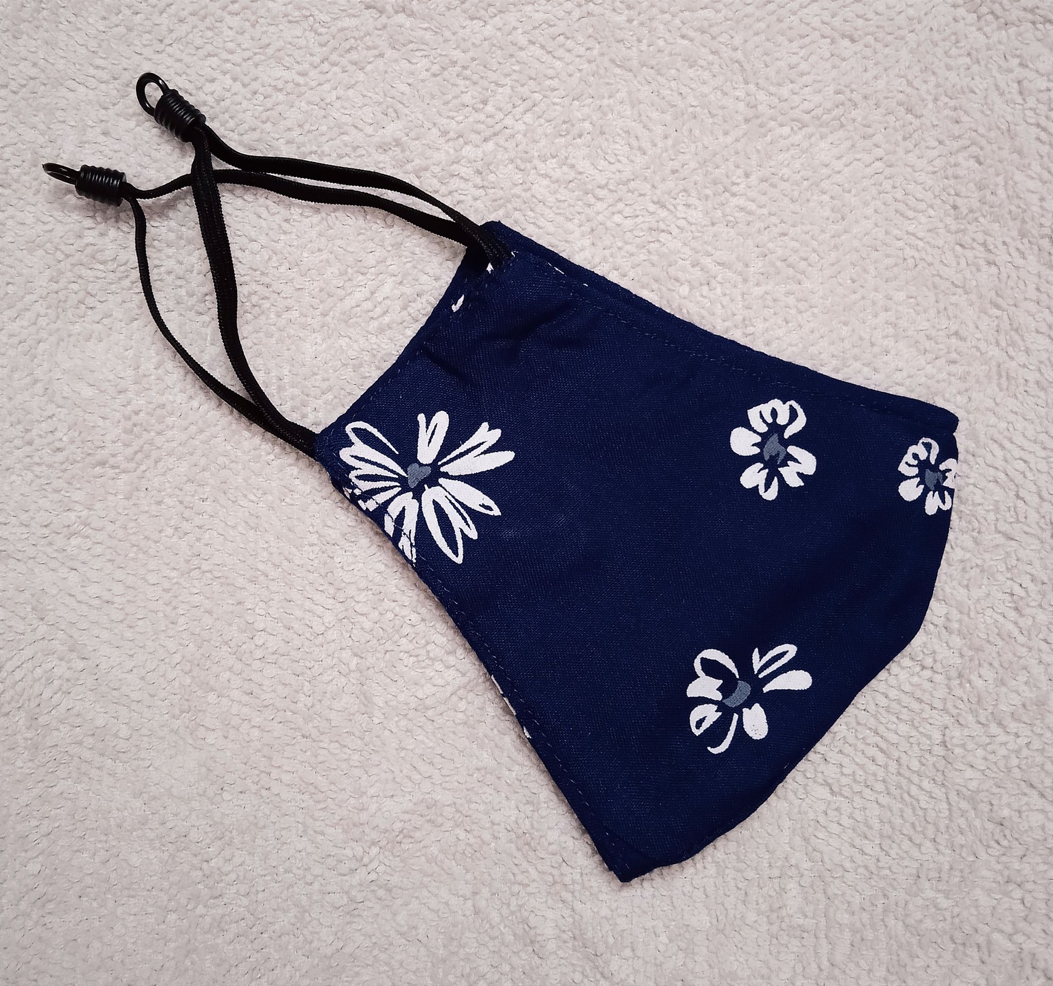 Adult Mask with Adjustable Elastic - Blue
