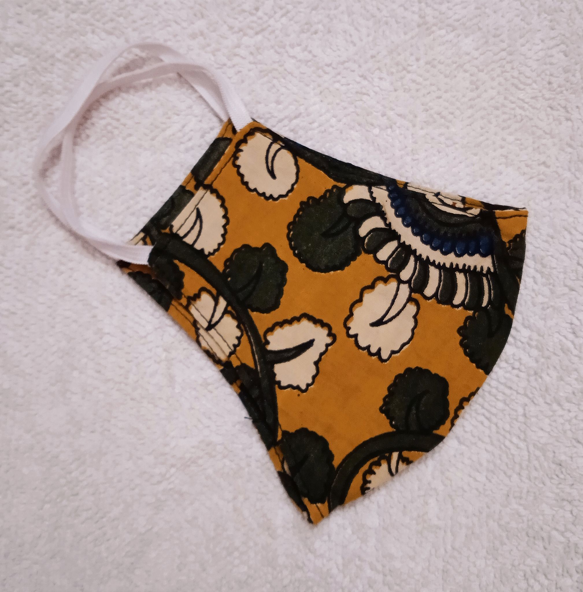 Adult Mask with Adjustable Elastic - Yellow