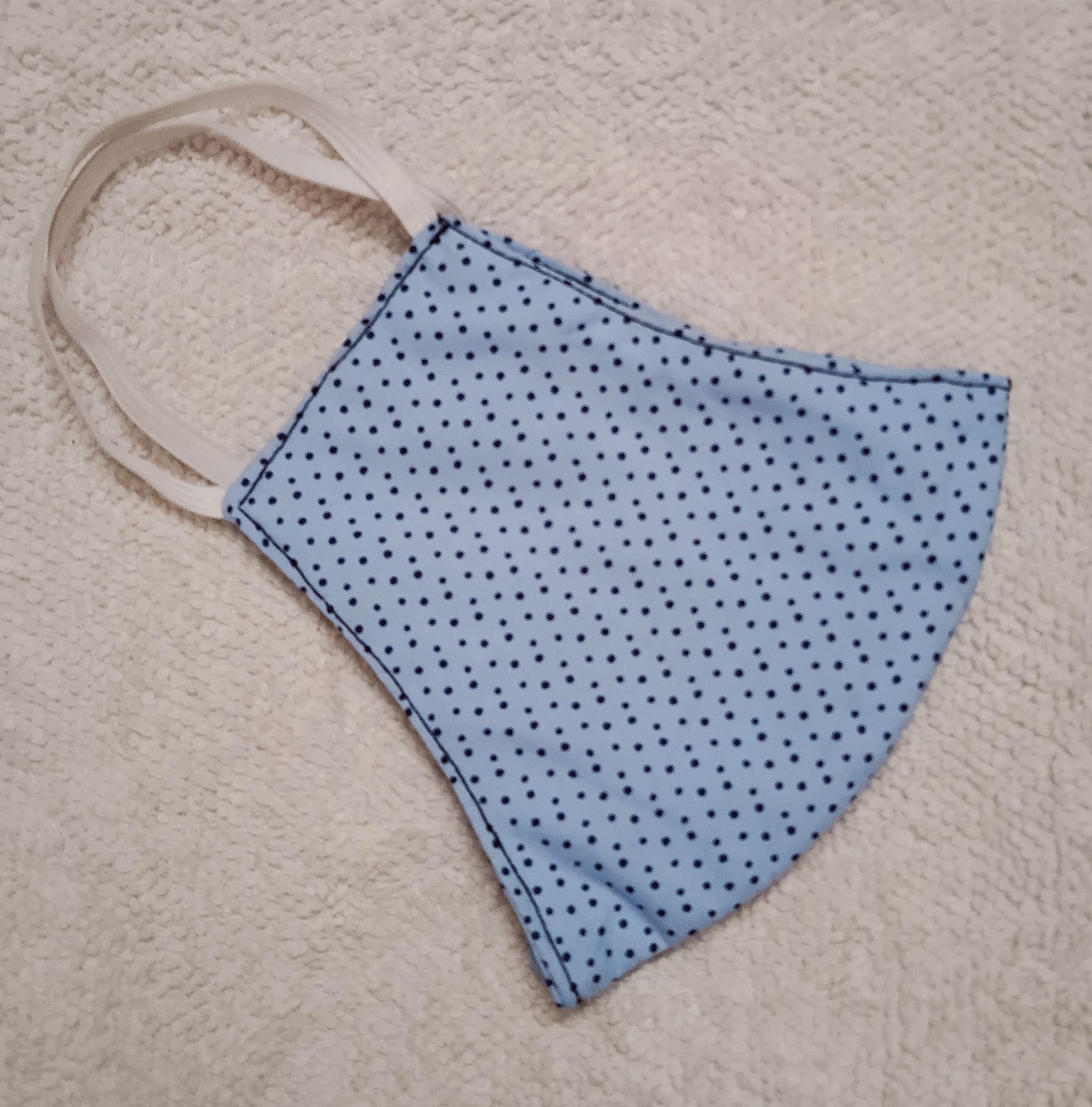Adult Mask with Adjustable Elastic - Blue