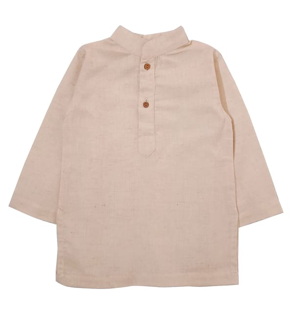 Snowflakes Boys Kurta Pyjama Set - Off White