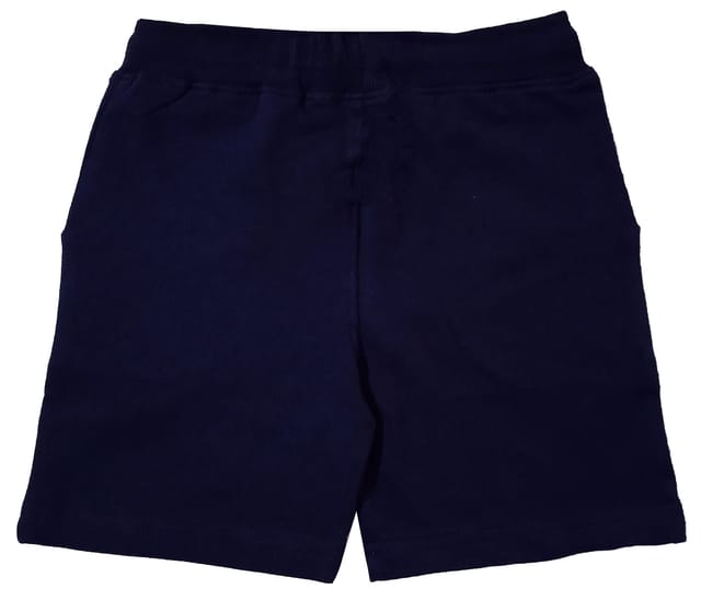 Snowflakes Boys Cotton Printed Shorts Combo ( Pack of 2) - Navy Blue& Orange