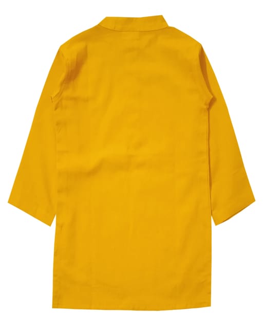 Snowflakes Boys Solid kurta And Pyjama Set- Yellow & White