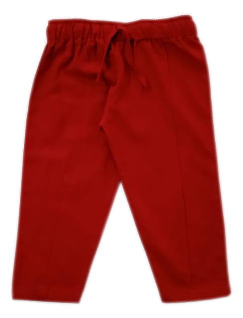 Snowflakes Unisex Cotton Trousers - Maroon