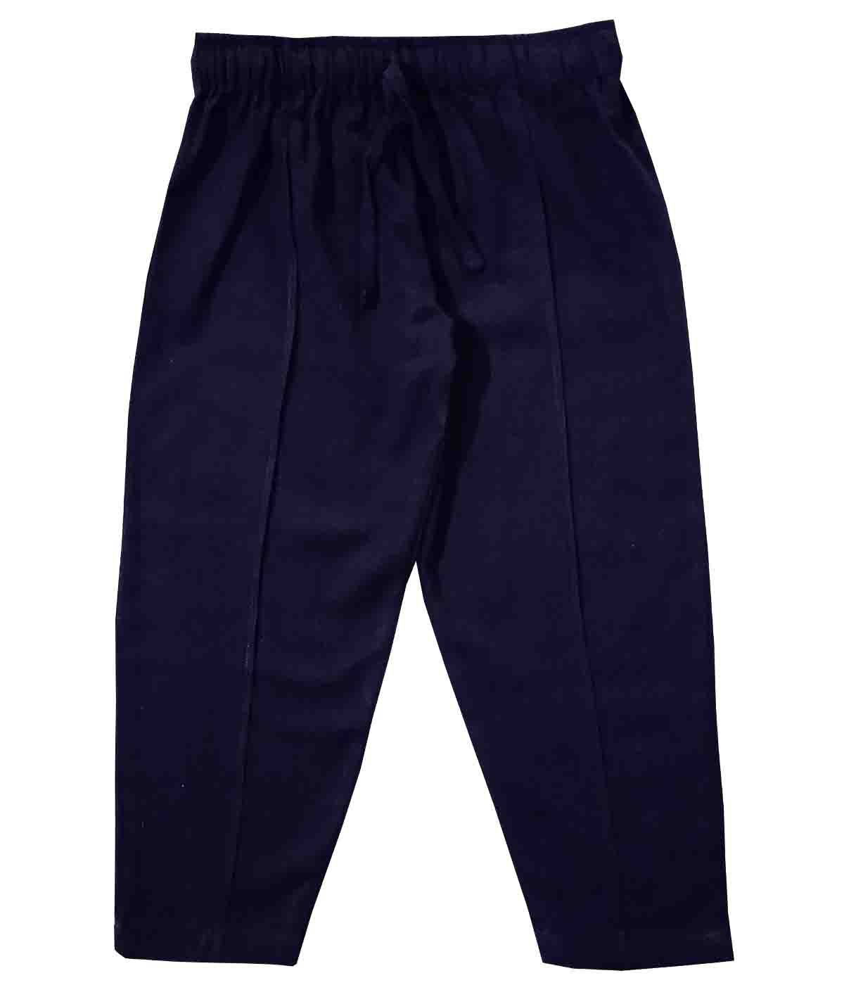 Snowflakes Unisex Cotton Trousers - Navy Blue
