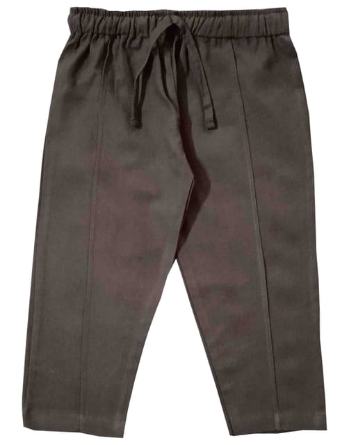 Snowflakes Unisex Cotton Trousers - Olive Green