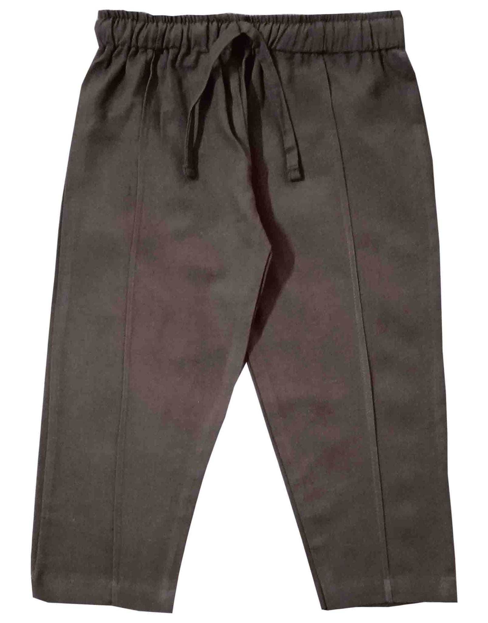 Snowflakes Unisex Cotton Trousers - Olive Green