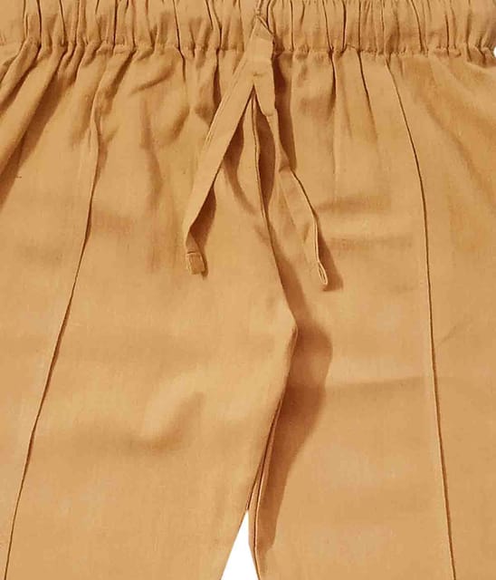 Snowflakes Unisex Cotton Trousers - Khaki
