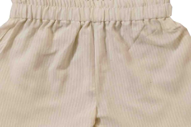 Snowflakes Girls Cotton Shorts - White