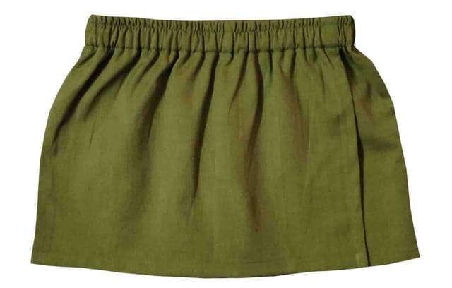 Snowflakes Girls' Cotton Skorts - Light Green