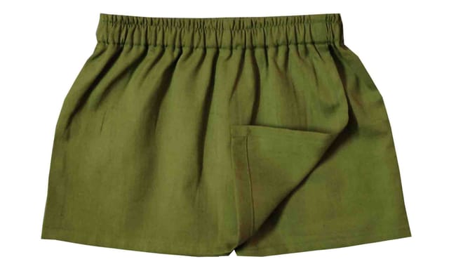 Snowflakes Girls' Cotton Skorts - Light Green