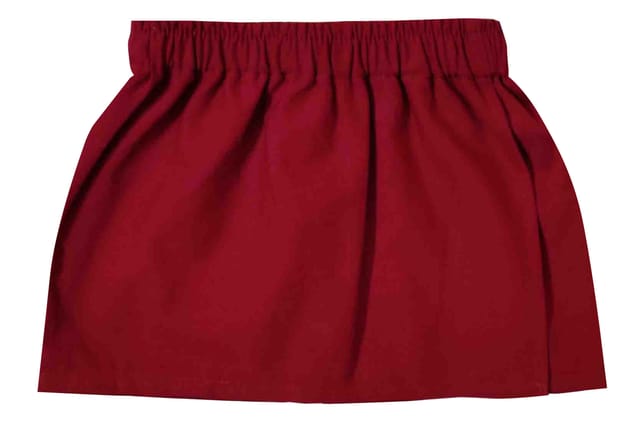 Snowflakes Girls' Cotton Skorts -Maroon