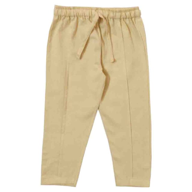 Snowflakes Unisex Cotton Trousers - Beige