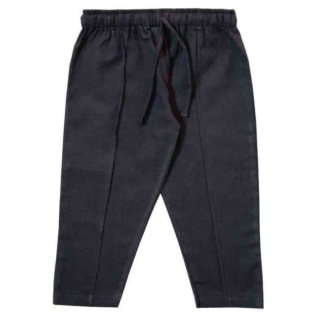Snowflakes Unisex Cotton Trousers - Charcoal Grey