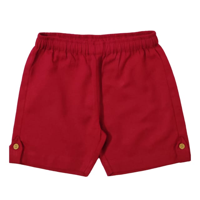 Snowflakes Boys Cotton Printed Shorts