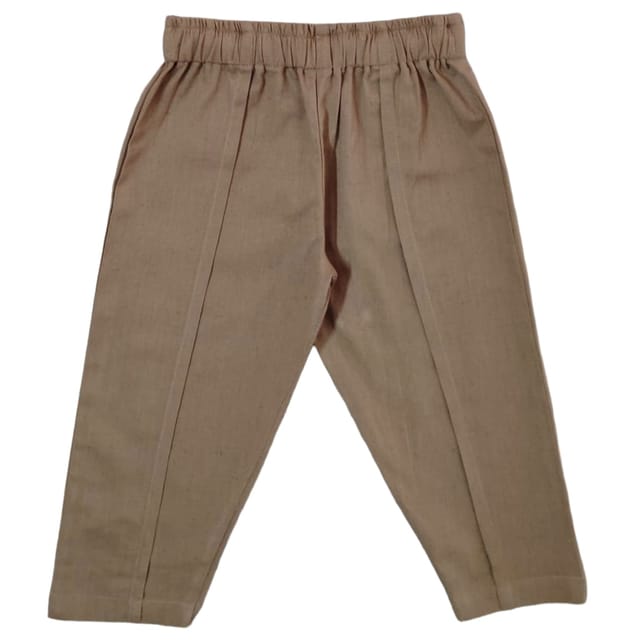 Snowflakes Unisex Cotton Trousers - Khaki