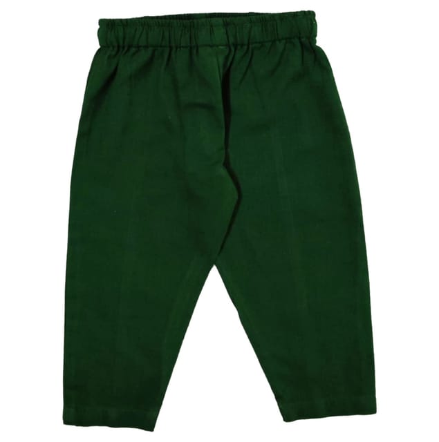 Snowflakes Unisex Cotton Trousers - Green